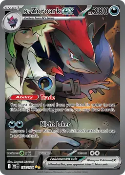 N's Zoroark ex — Journey Together #185