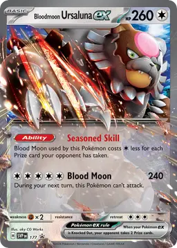 Bloodmoon Ursaluna ex — Scarlet & Violet Black Star Promos #177