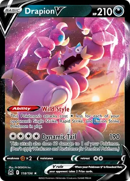 Drapion V — Lost Origin #118