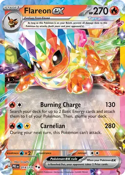 Flareon ex — Prismatic Evolutions #014