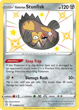 Galarian Stunfisk — Shining Fates Shiny Vault #SV088