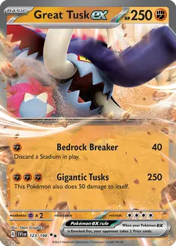 Great Tusk ex — Scarlet & Violet #123