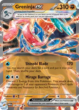 Greninja ex — Twilight Masquerade #106