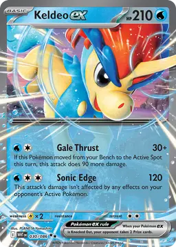 Keldeo ex — White Flare #030