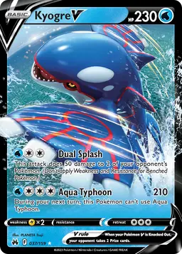 Kyogre V — Crown Zenith #037