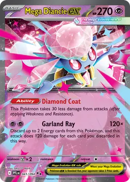 Mega Diancie ex — Phantasmal Flames #041