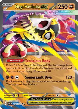 Mega Hawlucha ex — Ascended Heroes #116