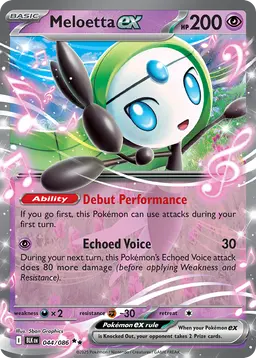 Meloetta ex — Black Bolt #044