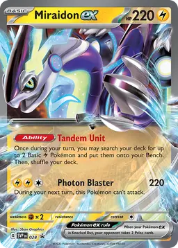 Miraidon ex — Scarlet & Violet Black Star Promos #028