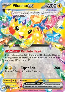 Pikachu ex — Surging Sparks #057