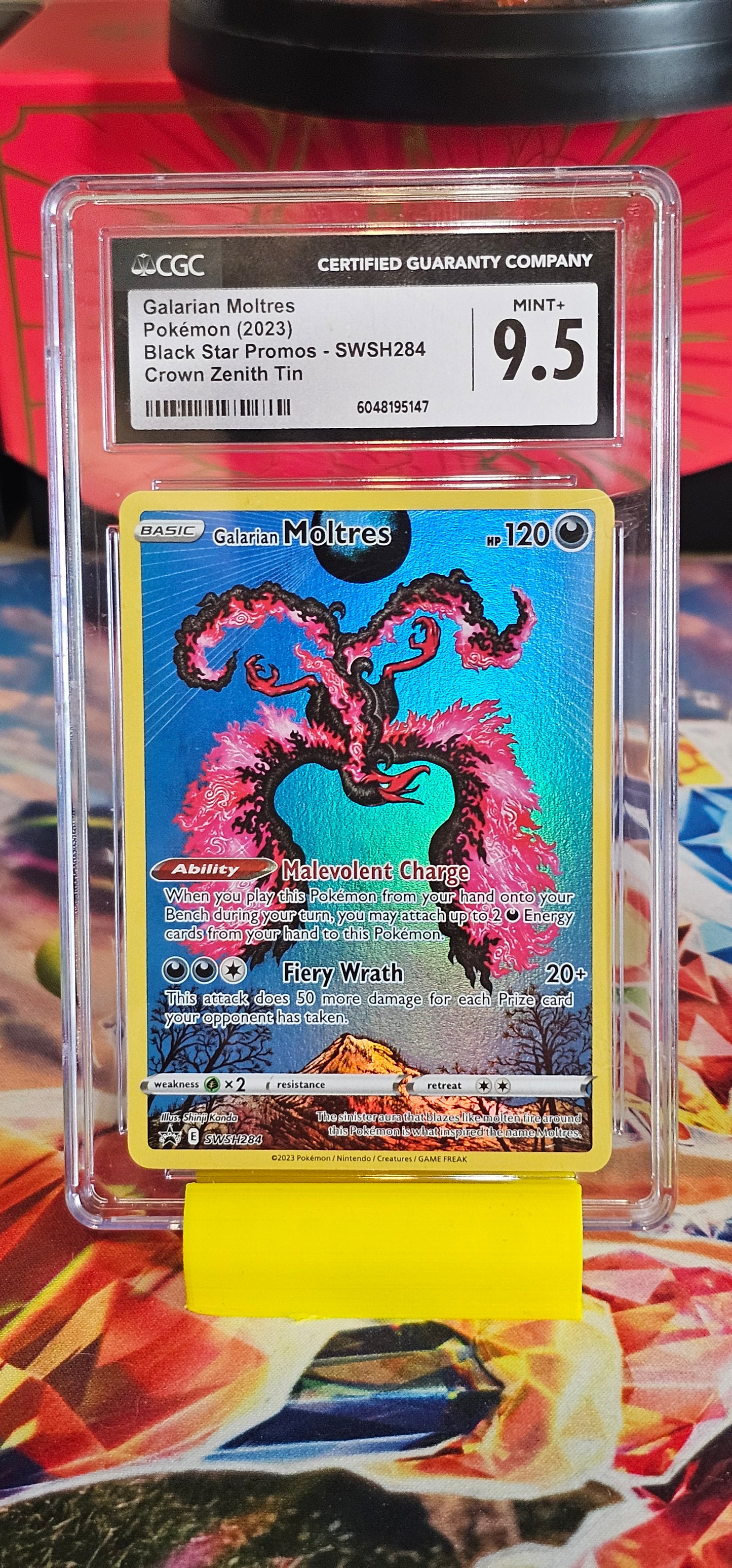 English Slab - Galarian Moltres - SWSH284 - SWSH: Sword & Shield Promo Cards (SWSD) CGC 9.5